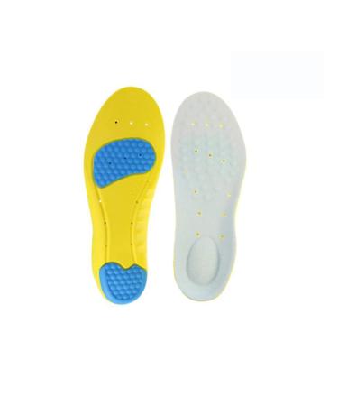 Soft Sports Shoe Gel Insoles - Memory Foam Shoe Inserts for Walking Boot Insoles Relieve Flat Feet High Arch Foot Pain Foot Insoles for Work Boots Shoe Insoles for Men and Women (L)