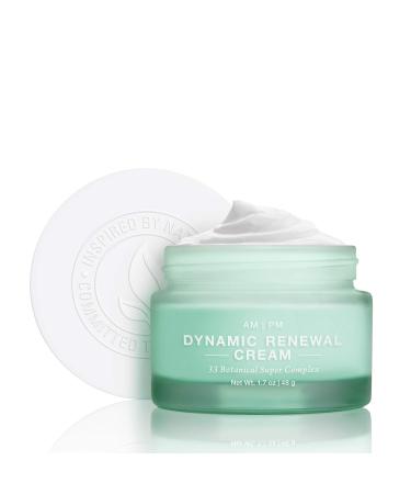 NATUREWELL Day and Night Dynamic Renewal Cream, Hydrates, Restores Radiance, Plumps, Softens, & Reduces the Appearance of Fine Lines with 33 Botanical Super Complex, For Face & Neck, 1.7 Oz Day & Night Cream