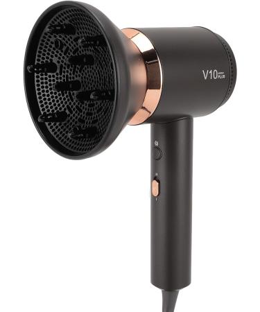 Professional Ionic Hair Dryer Quiet Constant Temperature Heating Side Air Inlet Negative Ion Blow Dryer Non Slip Gentle for Travel (US Plug 110V) - Buy Online on GoSupps.com