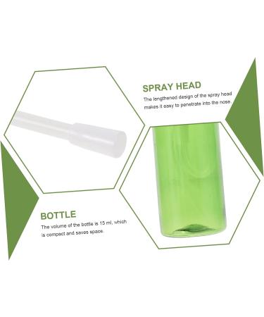 Lurrose 20 Pcs 15ml Portable Travel Spray Bottles Set - Nebulizer, Perfume, Nasal Pump - Pet Green - Small Empty Bottles - Buy Online on GoSupps.com