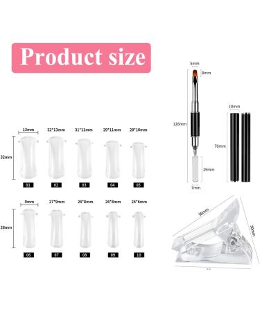 Minkissy 1 Set Nail Extension Set Led Builder Clamps Nail Tech Accessories Nail Form Clips Finger Extension Manicure Tool Nail Kits Builder Assistant Tool Aluminum Alloy Self Made Extend - Buy Online on GoSupps.com