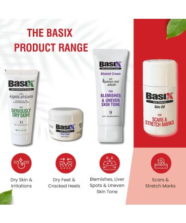 Basix Skin Defence Clear Skin Tissue Oil - Reduce Stretch Marks Scars & Uneven Skin Tone with Tamanu Argan Grapeseed Jojoba Rosehip Calendula & Geranium Oils - International Shipping Available - Buy Online on GoSupps.com