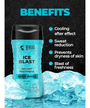 Ice Body Wash for Men | Instant Icy Cool Shower Gel | Refreshing 200ml Beat Summer Heat - Buy Online on GoSupps.com