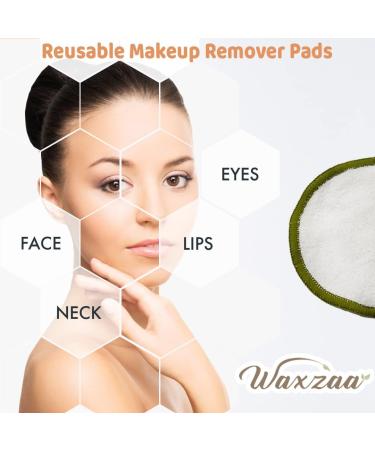 Waxzaa 23 Pack Reusable Cotton Pads 100% Organic Makeup Remover Pads with Bamboo Face Pads Washable Laundry Bag and Storage Eco-Friendly Beauty Essentials for All Skin Types Suitable for Adults & Kids - Buy Online on GoSupps.com