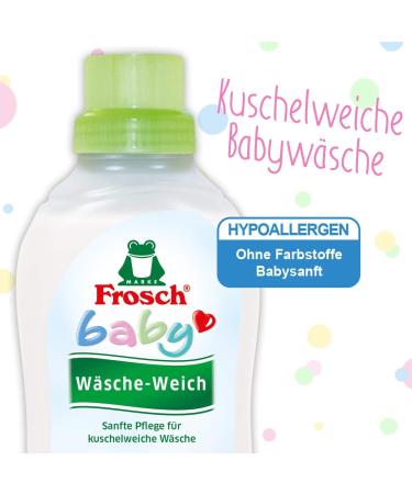 Frosch Baby Laundry Soft Fabric Conditioner - 2 x 750 ml | Eco-Friendly & Gentle on Baby Clothes - International Shipping Available - Buy Online on GoSupps.com