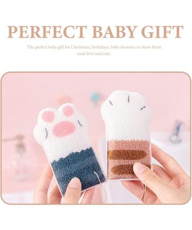 Lurrose Animal Bath Mitt Bath Cotton Cat Claw Bath Pouf Bath sponges for Shower Scrubber exfoliating loofah Sponge Bath Shower Mitt Dead Hydrophilic Polyurethane Toddler Bath Flower - Buy Online on GoSupps.com
