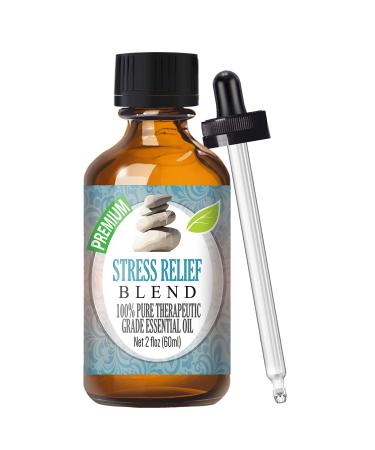 Healing Solutions Stress Relief Blend Essential Oil - 100% Pure Therapeutic Grade - 60ml - Aromatherapy Oils