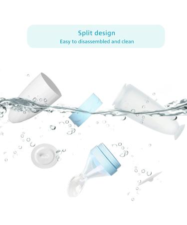 Termichy Baby Weaning Spoon - Silicone Food Dispensing Spoon for Infant Feeding 90ML (Blue) - Buy Online on GoSupps.com