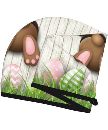 Buy Brown Bunny Hair Towel Wrap - Quick Drying Hair Turban with Button | Perfect Hair Drying Towel for All Hair Types - Buy Online on GoSupps.com