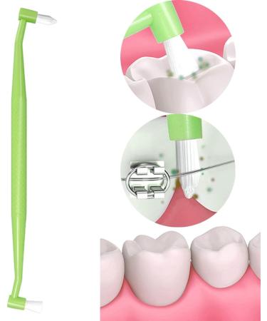 B Baosity Ended Pet Dental Brush - Ergonomic Design for Optimal Oral Care Green 4 Pcs 1 count (Pack of 1) Green - Buy Online on GoSupps.com