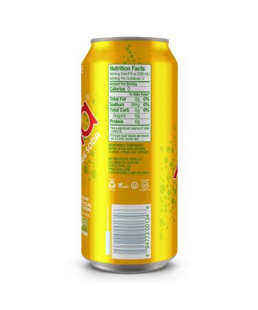 Zevia Zero Calorie Lemon Lime Twist Soda 16oz - 12 Pack | Refreshing Sparkling Drink - Buy Online on GoSupps.com