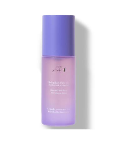 100% PURE Bakuchiol Serum Facial Oil Moisturizer + Squalane Plant Based Retinol Alternative Skincare - Daily Anti Aging Glow for Women & Men All Skin Types Vegan - 1 Fl Oz