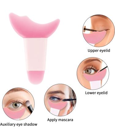 Jeffdad 4-Piece Reusable Silicone Eyeliner Template Set - Pink | Multifunctional Makeup Tool for Beginners and Professionals - Buy Online on GoSupps.com