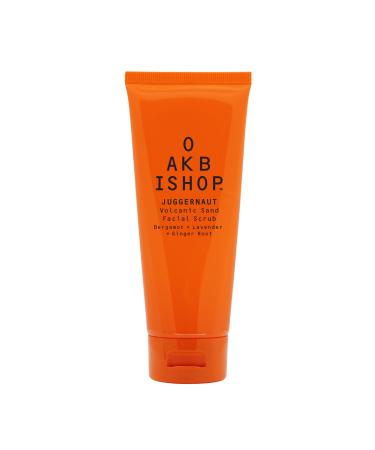 Oak Bishop Juggernaut Men's Volcanic Sand Facial Scrub Bergamot Lavender and Ginger Root 3.4 fl oz