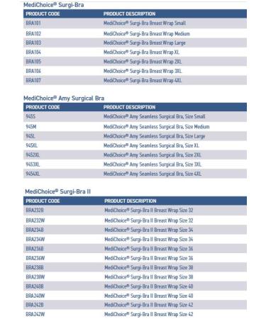 MediChoice Premium Wireless Surgical Bra - Adjustable Front Closure Mastectomy Support Bra X-Large (40"-42") White - Compression & Everyday Comfort - Buy Online on GoSupps.com