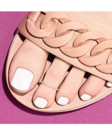 RODAKY Glossy White Press On Toe Nails for Women - 24PCS Fashion False Toenail Full Cover Acrylic Foot Nails - Buy Online on GoSupps.com