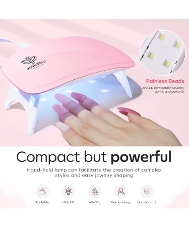Modelones Poly Extension Gel Nail Kit - 10 Colors with 6W Nail Lamp | All-in-One Poly Builder Nail Gel Set for Women - Buy Online on GoSupps.com