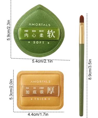 Makeup Puff for Powder - Loose Applicator Pads | Wet Dry Use Cosmetic Applicator Pad Beauty Makeup Tools for Loose Powder Concealer Rowces - Buy Online on GoSupps.com