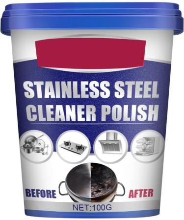 Cookware Cleaner Stainless Steel Cleaning Removing from Pots Pans Clean Cream for Oily Appliances 100g Stainless Steel Cleaner and Polish Polisher Polishing for Appliances Rust 100g Bag - Buy Online on GoSupps.com