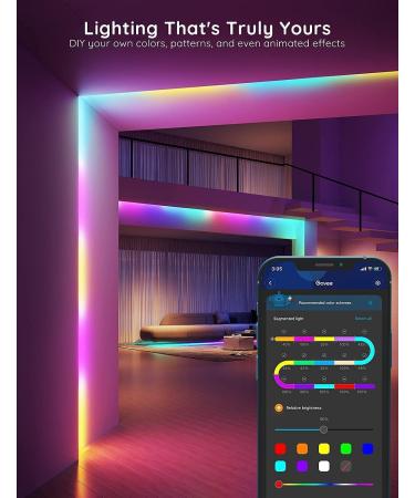 Govee RGBIC LED Strip Lights Smart LED Lights for Bedroom - Size 16.4ft - White - Buy Online on GoSupps.com