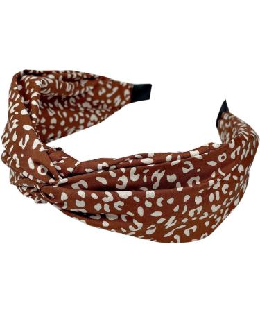 Wide Headband for Women Fabric Hair Band Alice Band Elastic ladies headbands Hair Accessories for Women and Girl (WidCoLeaopard) - Buy Online on GoSupps.com