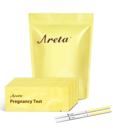 Areta 50 x pregnancy test early test 10 Miu/ml - sensitive pregnancy test - early pregnancy test stripes with high accuracy |Reliable ultra early test pregnancy 50s HCG test strips - Buy Online on GoSupps.com
