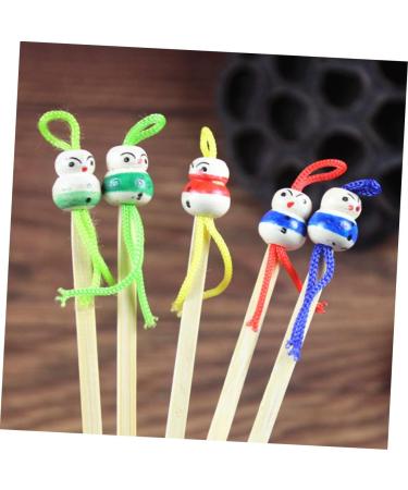 MOLUCKFU 12-Piece Adorable Ear Wax Remover Set Random Color Wood Ear Cleaners for Gentle Wax Removal for Boys and Girls and Adults - Buy Online on GoSupps.com