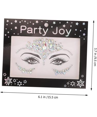 4 Sheets Face Stickers Rhinestones Makeup Stickers Nail Stickers for Nail Art Diamond Facial Sticker Nail Art Stickers Face Gems Facial Decors Stickers Face Jewels Eye Gems Acrylic Mikinona - Buy Online on GoSupps.com