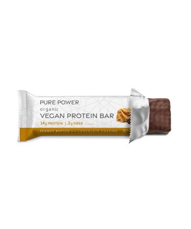 Dr. Mercola Organic Pure Power Protein Bars - Peanut Butter & Chocolate (12 Bars, 1.83 oz each) - Buy Online on GoSupps.com