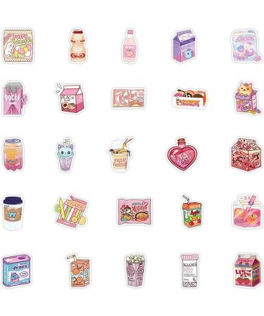 Cute Food and Drink Stickers - 100pcs Kawaii Korean Stickers for Water Bottles, Laptop, Scrapbook, Daily Planner - Ideal for Kids, Teens, Boys, Girls, and Adults - Buy Online on GoSupps.com