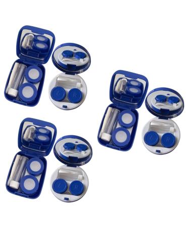 GATUIDA 6 STK Colored contact lenses Cordel organizer for travel - case holder for cosmetic lens contact lens holder texture contact lens container holder box Storage box PP