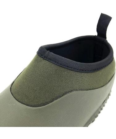 SYLPHID Waterproof Neoprene Garden Shoes for Men and Women - Dark Green, Size 10 Women/9 Men - Buy Online on GoSupps.com