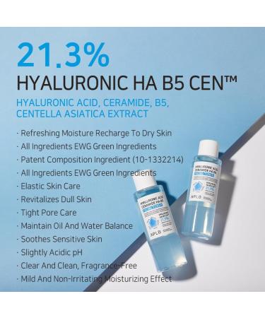 APLB Hyaluronic Acid Ceramide HA B5 Facial Toner - Replenishing Korean Skincare for Revitalized Skin Texture | 21.3% HA 5.41 FL.OZ - Buy Online on GoSupps.com