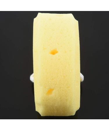MRNHA Yellow Round Bath Body Shower Soft Sponge w Hanging Loop - Buy Online on GoSupps.com