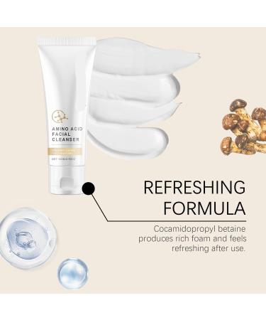 Nettoyant Visage Aux Acides Amin s - Nettoyage Doux Hydratant L'acide Hyaluronique Soin Quotidien For Affiner Les Pores Et Booster L' clat(2PCS) - Buy Online on GoSupps.com