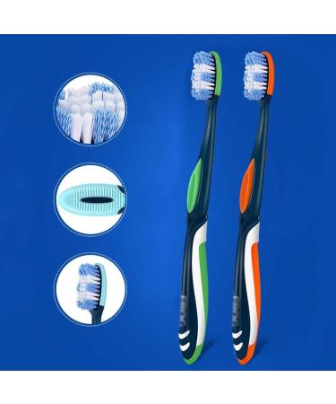 Zumaha Loose Toothbrush - Ergonomic Grip Portable Travel Pack of 4 Ideal for Men - Buy Online on GoSupps.com