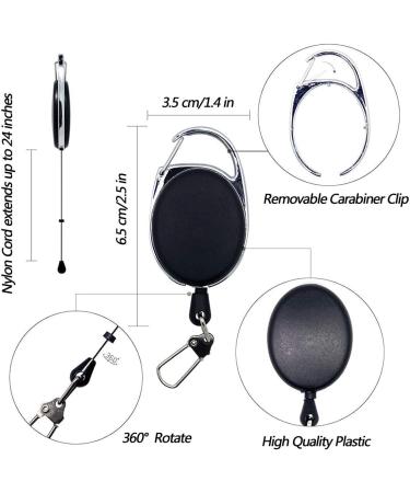 HIBD Fishing Quick Knot Tying Tool - Stainless Steel 4 in 1 Tool with Fly Line Clippers, Hook Sharpener, and Zinger Retractor - 2 Sets (Silver and Black Body with Red Grips) - Buy Online on GoSupps.com