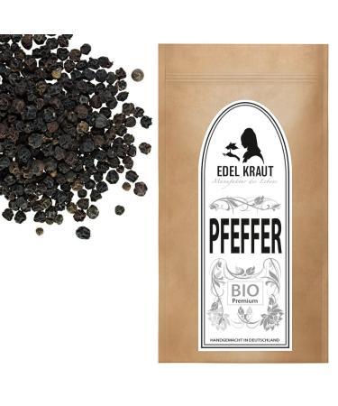 Pepper black completely organic 500g |Noble herb - 100% natural black peppercorns - Premium black pepper completely free of any additives - pepper for mill - black pepper - Buy Online on GoSupps.com