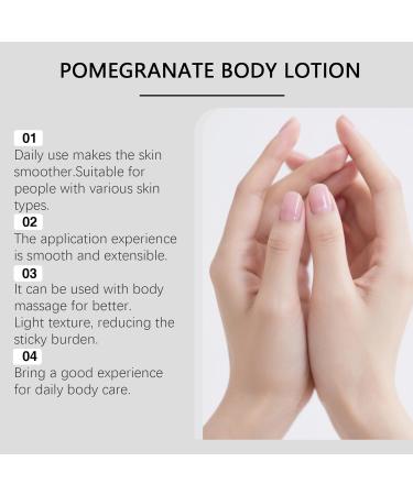  ZLHHRZJX Pomegranate Body Lotion Pomegranate Hand Face and Body Cream - Intensive Moisturizing Lotion for All Skin Types Shea Body Butter with Pomegranate Scent Moisturizing Care (3 PCS) - Buy Online on GoSupps.com