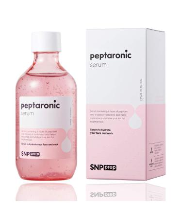 SNP PREP - Peptaronic Serum - Plumping & Tightening Effects for All Dry Skin Types - a Full Combination of Peptides & Hyaluronic Acids - 220ml - Best Gift Idea for Mom, Girlfriend, Wife, Her, Women Peptaronic (Hydrating) P…