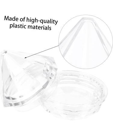 Housoutil 60 Pcs Eye Shadow Bottle Eyeshadow Jars Sample Containers Nails Powder Boxes Cosmetic Organizer 3x3cmx2pcs Transparent Colorx2pcs - Buy Online on GoSupps.com