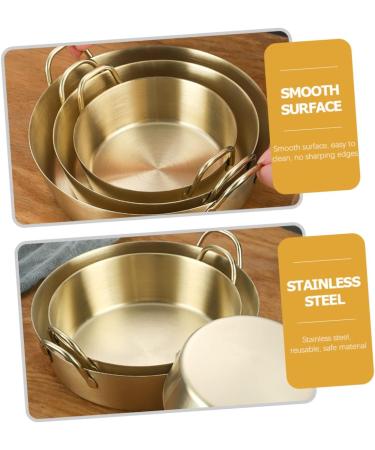 Alipis Amphora Snack Plate Tomato Stainless Steel Round re-usable 13.7x12.2CM Gold - Buy Online on GoSupps.com