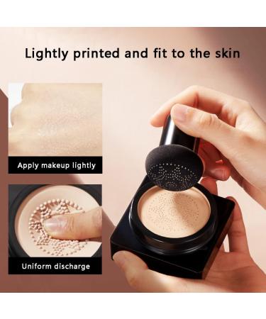 Mushroom Head Air Cushion BB Cream CC Cream Foundation + Makeup Sponge | Long-lasting, Waterproof, Natural Moisturizing Concealer - Buy Online on GoSupps.com
