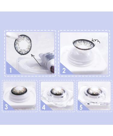 FCSHFC Portable Contact Lens Case - Creative Small Black Pupil Box Simple & Cute Fashion Accessory - Buy Online on GoSupps.com
