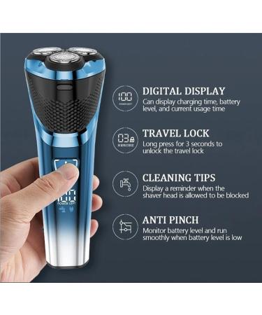 Buy Waterproof Electric Head Shavers for Bald Men - 4D Floating Razor with Pop-up Trimmer & LCD Indicator | International Shipping Available - Buy Online on GoSupps.com