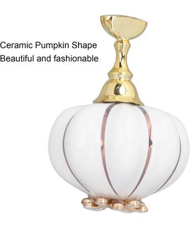 Nail Tip Stand Ceramic Pumpkin Shaped Nail Display Stand Nail Practice Stand for Home DIY and Salon Magnetic Nail Tip Holder Stand Set for Nail Beauty Salon(white) - Buy Online on GoSupps.com