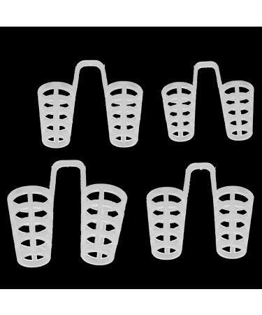 4 PCS Mini Transparent Anti Snoring Nose Clips - Comfortable Snoring Aid for Travel & Home Sleep - Buy Online on GoSupps.com