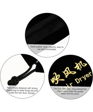 1pc Hair Dryer Storage Bag Travel Hanging Bag 30x26cm Black - Buy Online on GoSupps.com