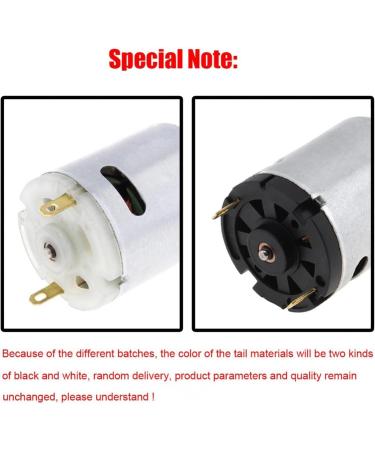 DC Motor 12v Massager Motor Hair Dryer Varistor and Carbon Brush Micromotor for Office Equipment and Household Appliances - Buy Online on GoSupps.com