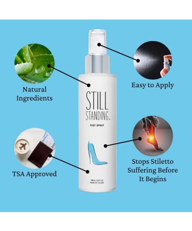 Still Standing Natural Anti-Inflammatory Foot & Heel Relief Spray - Prevents High Heel Discomfort - Travel Set - Buy Online on GoSupps.com